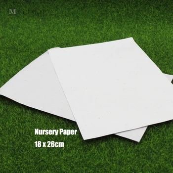 

MUCIAKIE 15PCS Soilless Cultivation Nursery Paper Sprout Plate Seedling Tray Germination Nursery Moisturizing Papper Vegetables