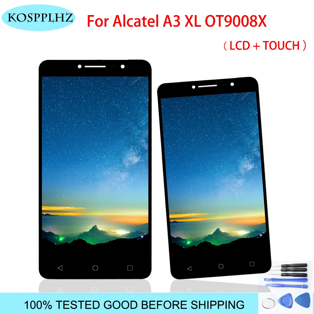 6 дюймов 1280*720 для Alcatel A3 XL OT9008 ЖК-дисплей + сенсорный экран оригинальный KOSPPLHZ