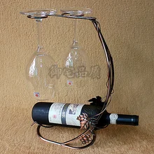 Вина железный каркас ретро европейской моды положить вина полка висит чашки рамка украшения пакет