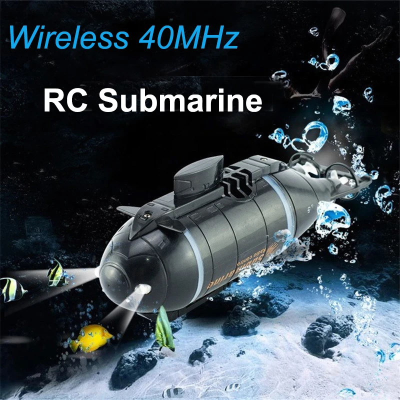 

Mini RC Submarine 777-216 RC Speed Racing boats Outdoor Adventure Pigboat Model With 40MHz RC Transmitter Toy Gifts For Kids