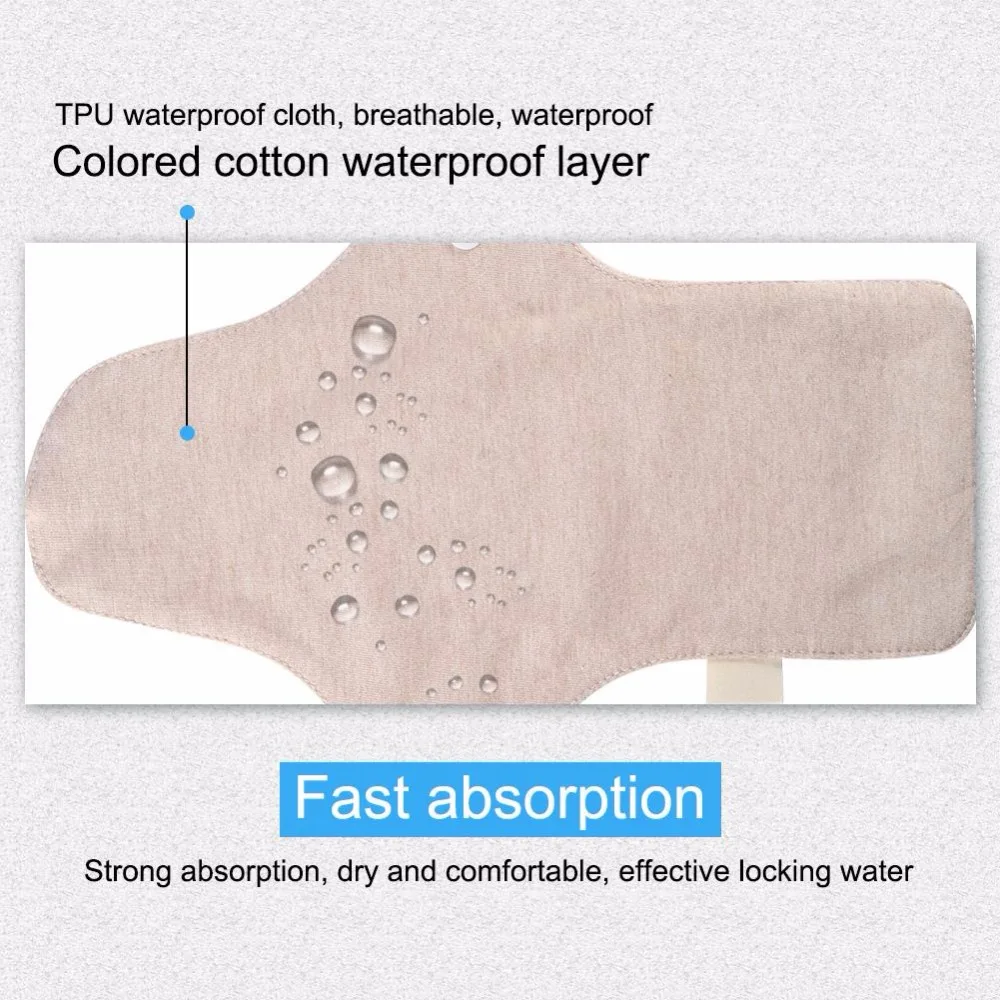 Моющиеся Многоразовые женские гигиенические прокладки материал из натурального хлопка леди текстильная салфетка трусики с двумя внутренними подушечками