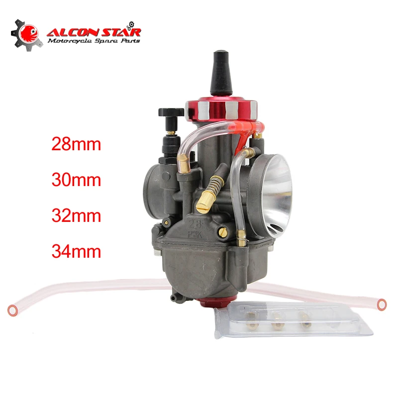 

Alconstar- PWK Motorcycle Carburetor with Power Jet 28 30 32 34mm 150 - 400CC Racing Power Scooter ATV UTV Off Road Pit Bike