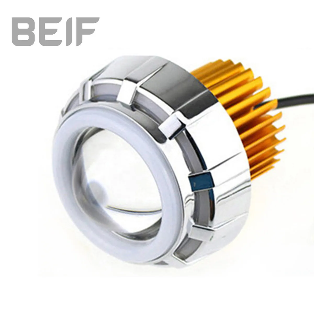 

1PCS 12V 80V Double Light Lens Hot Wheels Front Headlights Angel Eyes 1500LM 6000K Electric Car Motorcycle Headlights
