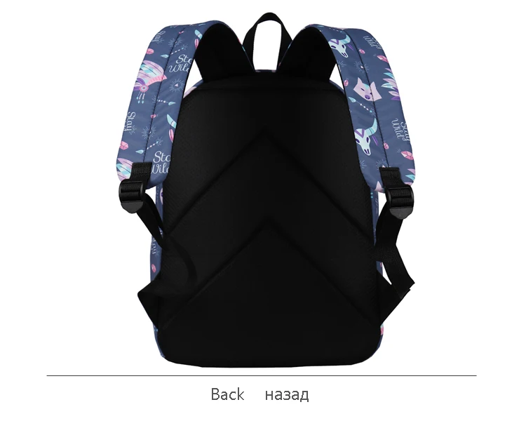 WINNER Letter Printing Bagpack Cute Fox Student School Backpack Water Repellent For Teenagers Sac A Dos Femme Travel Backpack (5)