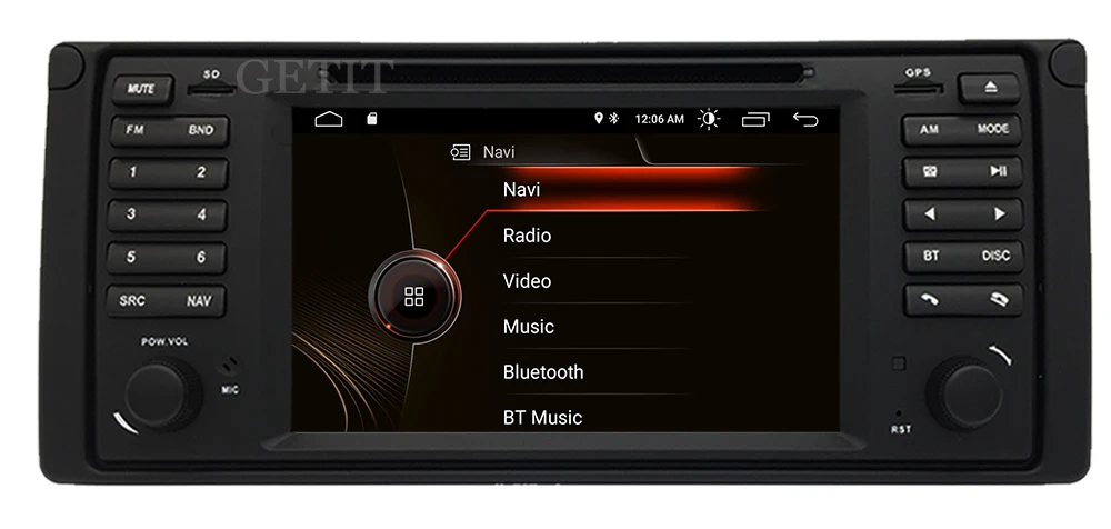 UI 1 din Android 10 автомобильный dvd-плеер для bmw E39 с gps Bluetooth Радио рулевое колесо управление камера карта