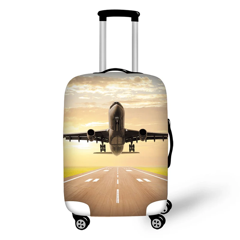 Classic pop luggage pattern Elastic suitcase protective covers with Zipper Suitable For 18-30 inch Trunk Case luggage Cover Bags