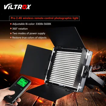 

Viltrox VL-40T 40W LED Studio VideoLight Bi-color Dimmable LCD 3300K-5600K for Photostudio Wedding & Wireless remote control