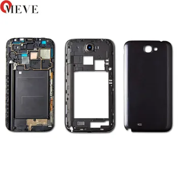 

Full Housing Bezel Cover Case shell For Samsung Galaxy Note II 2 N7100 Note2 Front Frame+Middle Frame+Battery door