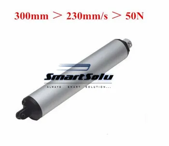 

Free shipping High Speed 230mm/s 12V DC 12"=300mm Stroke Tubular Actuator, 50N Small Load Rating electric linear actuator