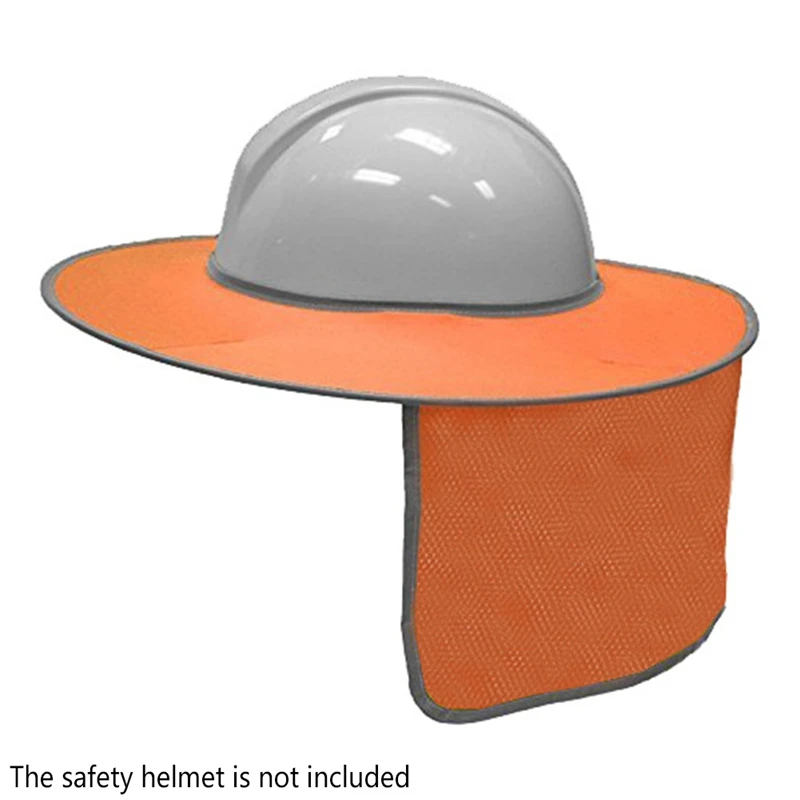 Защитный шлем-каска кепки Safurance светоотражающие полосы средства ухода за кожей Шеи щит Защита от солнца тенты защитный шлемы на рабочем месте - Цвет: OR