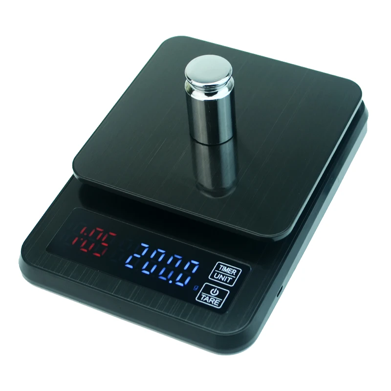 Точные цифровые капельные весы для кофе с таймером 5 кг/0,1 г, бытовые кухонные весы для еды и диеты, кухонные весы, измерительный инструмент, баланс