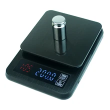 Точные цифровые капельные весы для кофе с таймером 5 кг/0,1 г, бытовые кухонные весы для еды и диеты, кухонные весы, измерительный инструмент, баланс