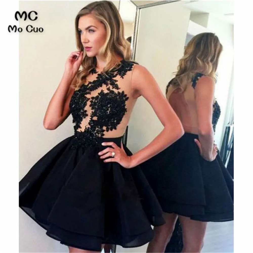 Homecoming Dresses 2019, Homecoming Dresses A-Line, Homecoming Dresses Black 3
