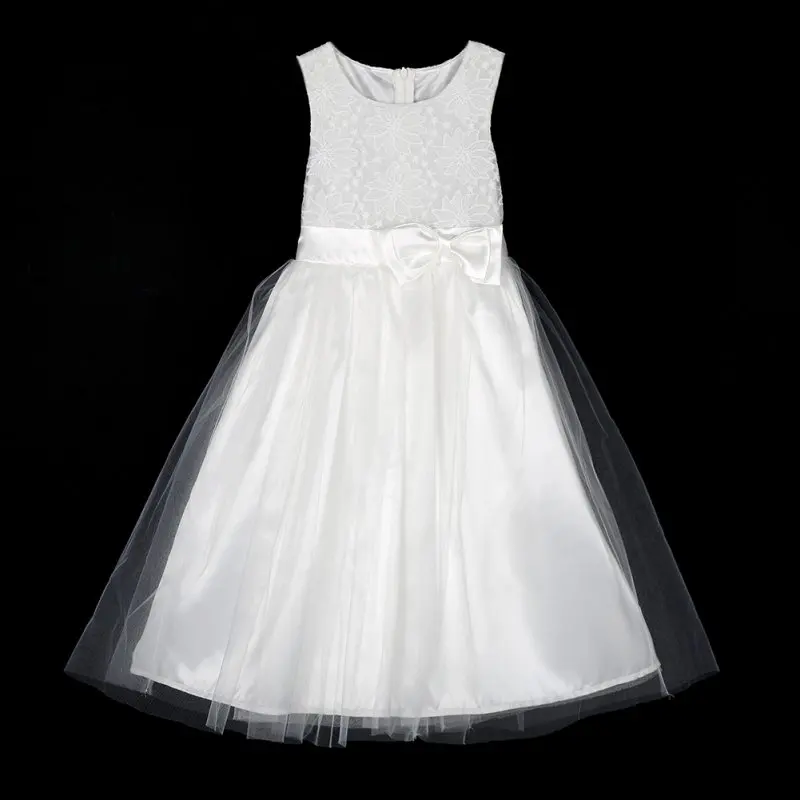 Weixinbuy Kids Toddlers Princess Tutu Tulle Lace Party Wedding Dresses