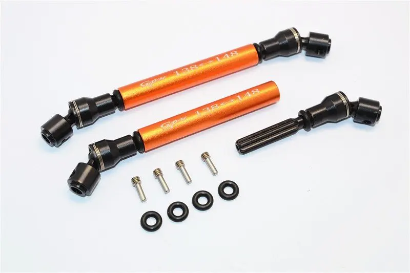 Steel Front & rear Center Shaft With Aluminium Body (138mm-148mm) for AXIAL Racing 1/10 RC CAR SMT10 AX90055 AX90057