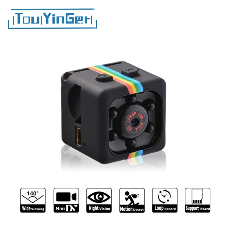 

Touyinger SQ11 Mini Camera HD 1080P Micro Cameras SQ11 SQ13 Night Vision Video Recorder Camcorder Sport Car DV DVR Mini Cam