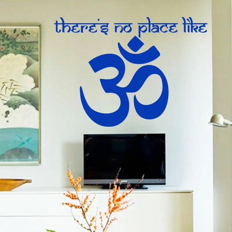 Om Shanti символ индуизм виниловая наклейка на стену Yogs Namaste наклейки для украшения