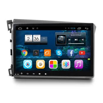 

10.2" Android Car Multimedia Stereo GPS Navigation DVD Radio Audio Sat Nav Head Unit for Honda Civic 2012 2013 2014 2015 2016