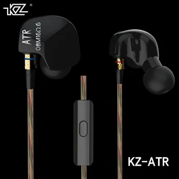 

HIFI Stereo Sport Earphone KZ ATR 3.5mm In Ear Earphones Super Bass Headset Noise Isolating Earbud With Mic