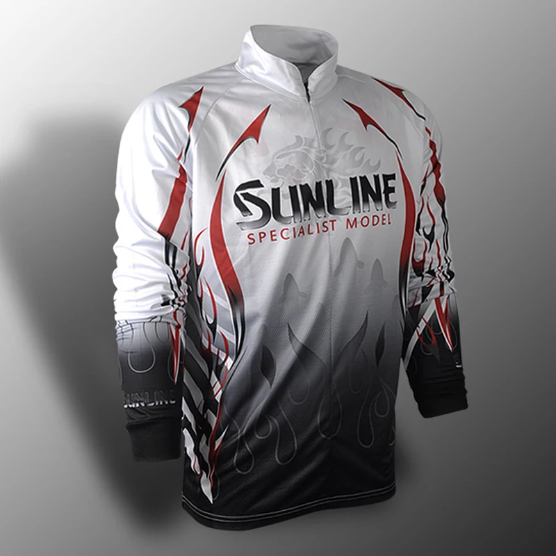 

Sunline Summer Fishing Shirt Long Sleeve Fishing Clothes Breathable Quik-Drying Anti-UV Outdoor Sports Fishing Clothing