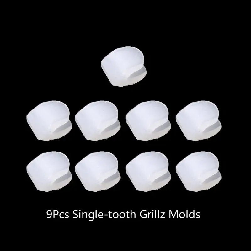 

Silicone Grillz Mold Bars Fitting Grill Teeth Cap Replacement One Size Fits All Tooth Accessory W77