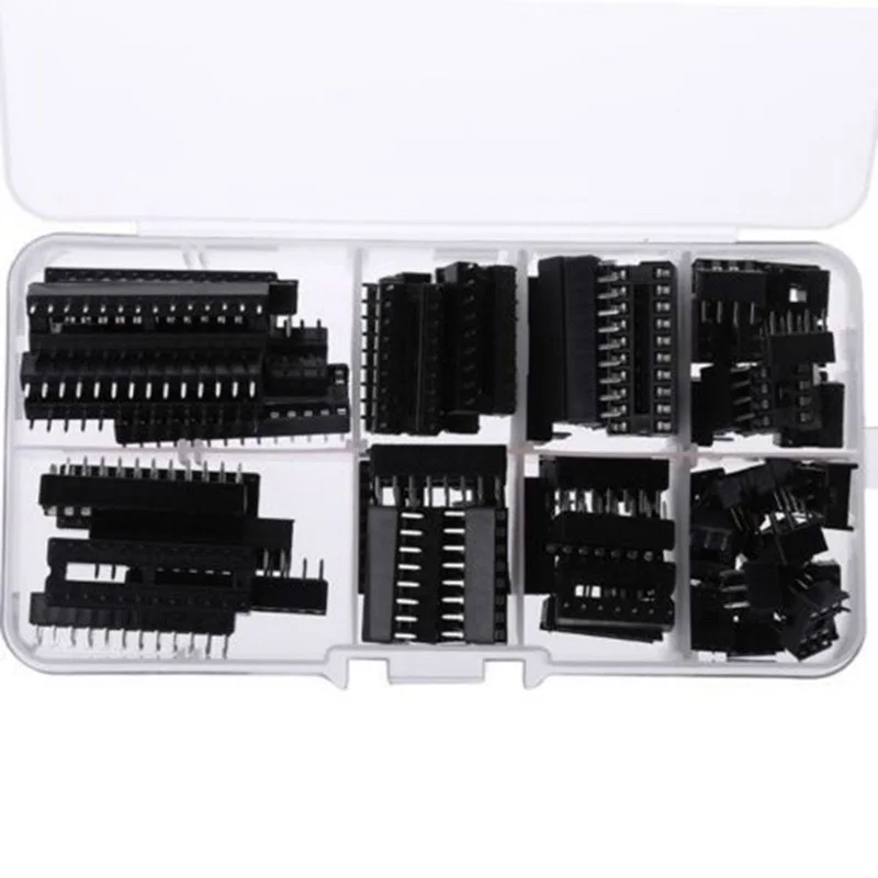 66 шт. IC Разъем DIP6 DIP8 DIP14 DIP16 DIP18 DIP20 DIP24 DIP28 Pin интегральная схема адаптер припоя Тип