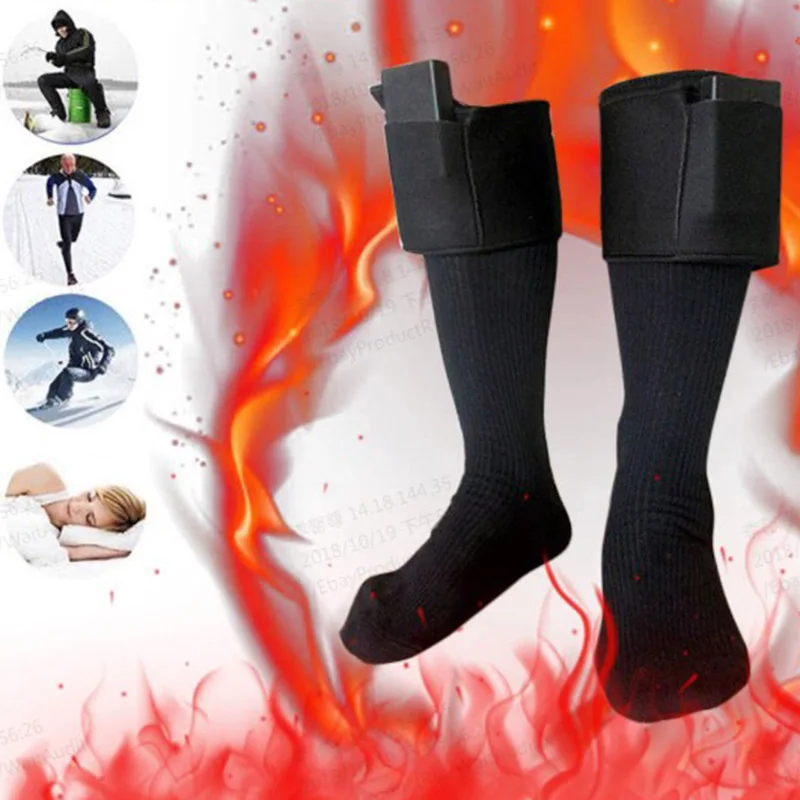 battery socks to keep feet warm