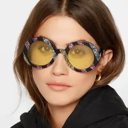 QPeClou Уникальный Многоцветный овальные очки Новинки для женщин бренд подряд солнцезащитные очки Для мужчин вождения очки Женский Óculos De Sol