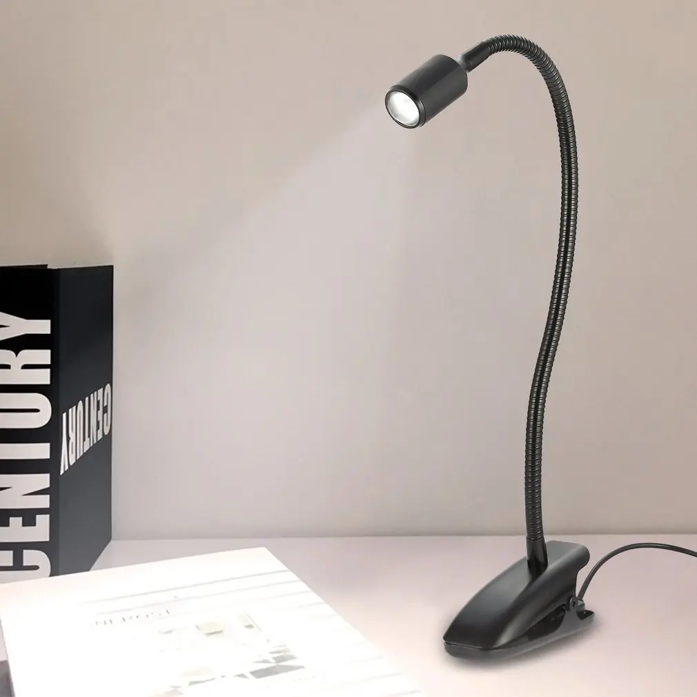 

New Adjustable USB Rechargeable LED Desk Table Lamp Light with Clip Touch Switch Dimmable Student Office Led Lamp Light