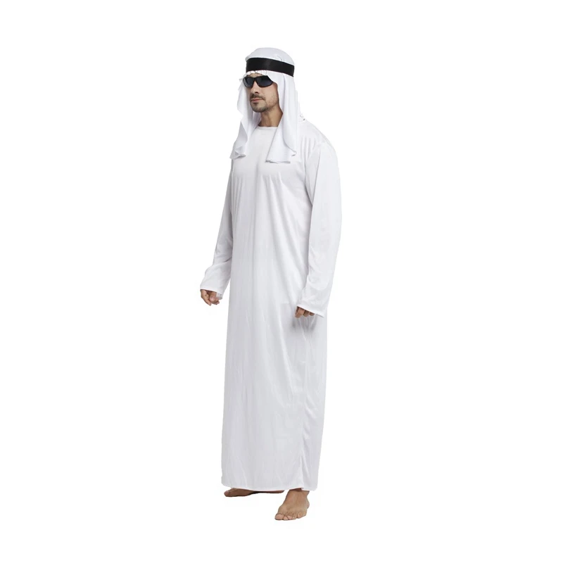 Fantasia Adulto Prince арабский костюм для мужчин Ближний Восток Али-Баба костюмы Шейха на Хэллоуин Пурим карнавальный костюм