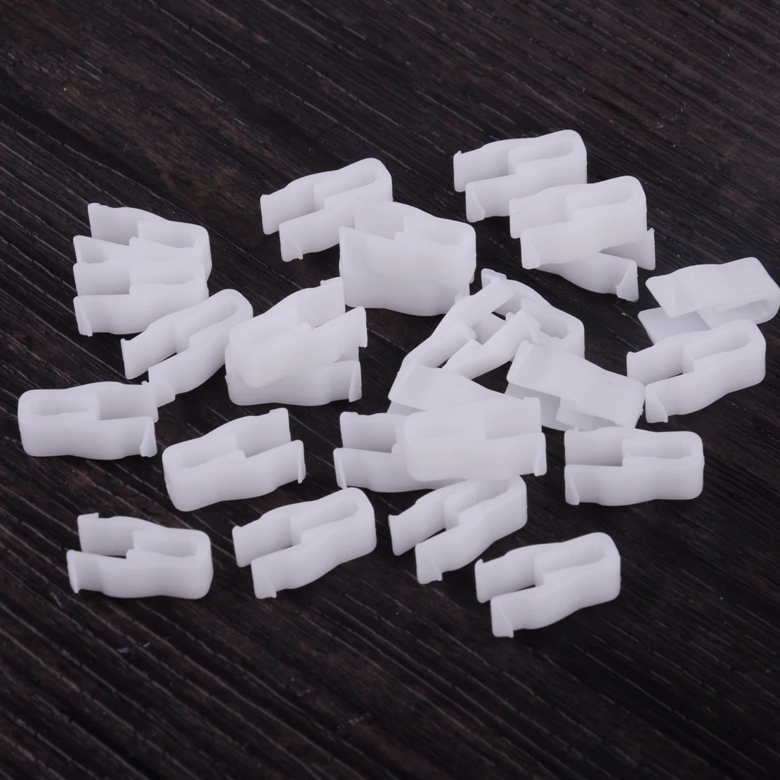 

beler 50Pcs Car White Plastic Instrument Panel Dashboard Retainer Rivet Moulding Clip 6mm Hole