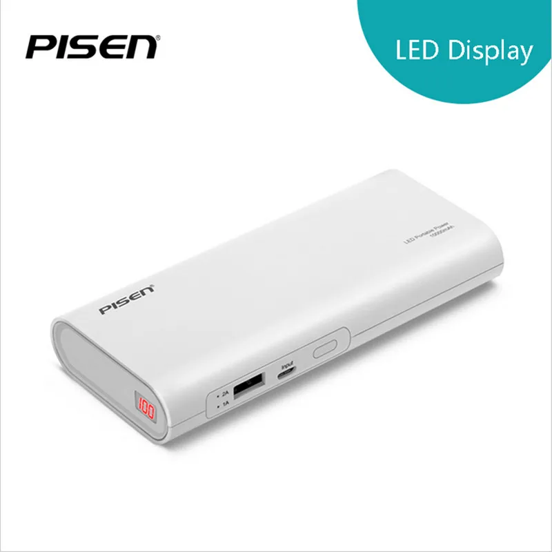 bilder für PISEN 18650 Energienbank 10000 mAh Tragbare Externe Batterie Handy USB 2A Schnelle Ladegerät mit LCD Anzeige Drop Shipping bilder für PISEN 18650 Energienbank 10000 mAh Tragbare Externe Batterie Handy USB 2A Schnelle Ladegerät mit LCD Anzeige Drop Shipping