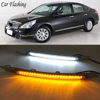 

Car Flashing LED Daytime Running Light For Nissan Altima teana 2008 2009 2010 DRL with turn signal Daylight Waterproof Fog Lamp