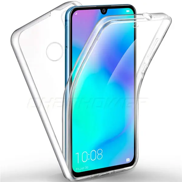 Двойной полный чехол для Huawei Y5 Y6 Y7 Y9 P Smart Plus Honor 10i 8A 8C 8X 7A 7C P30 P20 Lite Pro Funda чехлы - Цвет: Прозрачный