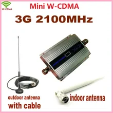 LCD Family WCDMA UMTS 3G 2100MHz Mobile Phone Signal Booster Repeater 3G GSM Repetidor Cell Phone Signal Amplifier with Antenna