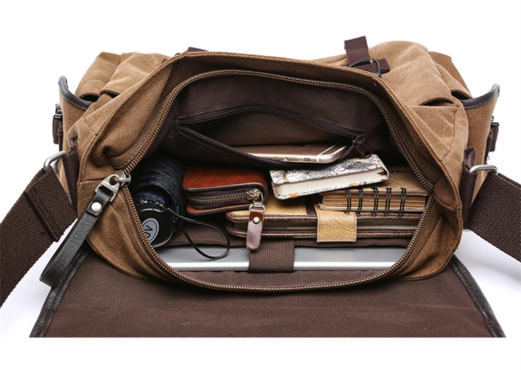 Vintage Canvas Shoulder Bag - Marshall