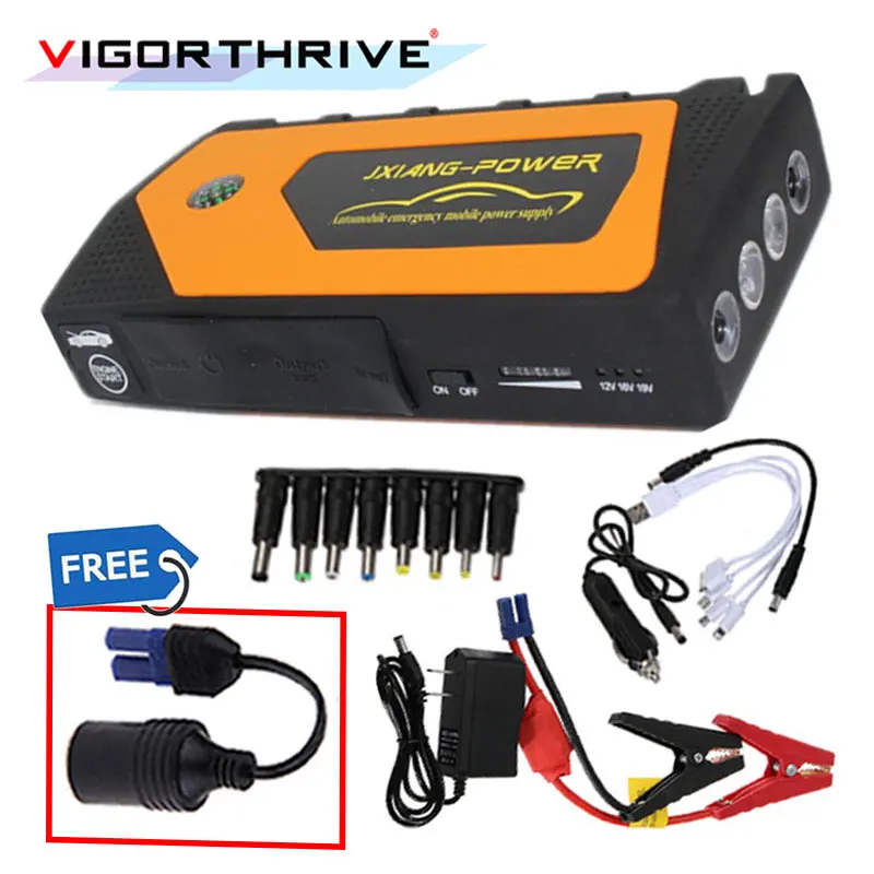 Portable 12V Petrol Diesel Car Jump Starter Power Bank Mini Car-Stlying Starting Device Car Battery Charger Booster Buster