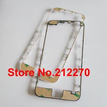 DHL EMS спереди Рамки ободок ЖК-дисплей держатель с клеем Стикеры Запчасти для авто для iPhone 6 4." черный/ белый