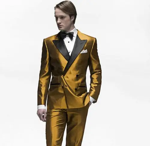 New style latest coat pant designs gold Groom Tuxedos terno palace Man ...