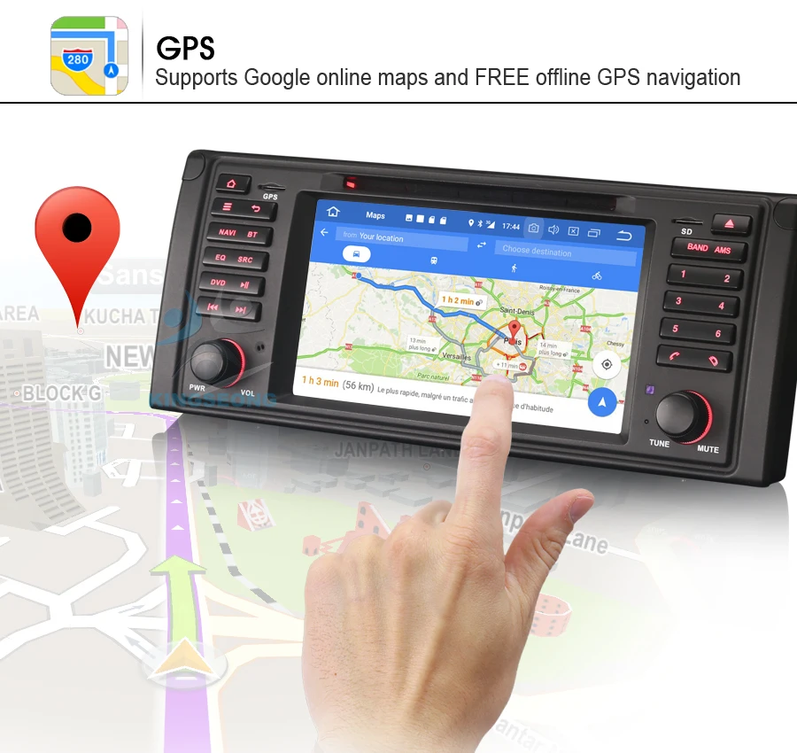 Android 8.0 Авторадио dab + стерео GPS DVD Wi-Fi радио DVR SatNav OBD автомобиля CD-плеер DTV-IN для BMW 5 серии E39 E53 X5 M5