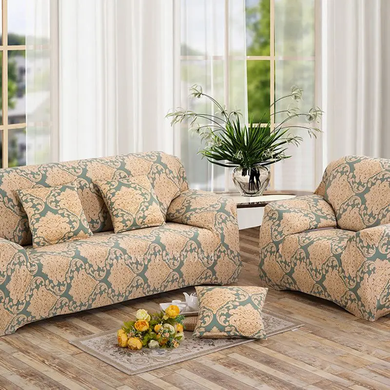 Luxury Elastic Sofa Cover Slipcover Corner Sofa Cover Set Couch All