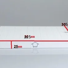 Части очистителя воздуха hepa фильтр 305X305X25 мм для 2.5PM 98% скорость с бумажная рамка