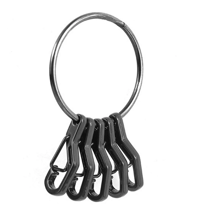 

l5 pcs Round Carabiner Gate O Ring Spring Clips Hook Key Chain Outdoor Buckle for connect backpacks kettle tent and rope A30