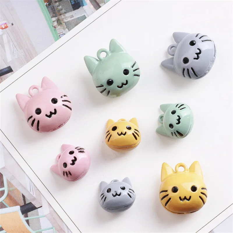 

Cute Enamel Alloy 3D Pendant Charms DIY Jewelry Findings Kawaii Animal Cat Head Oil Drop Metal Bracelet Necklace Charm Craft