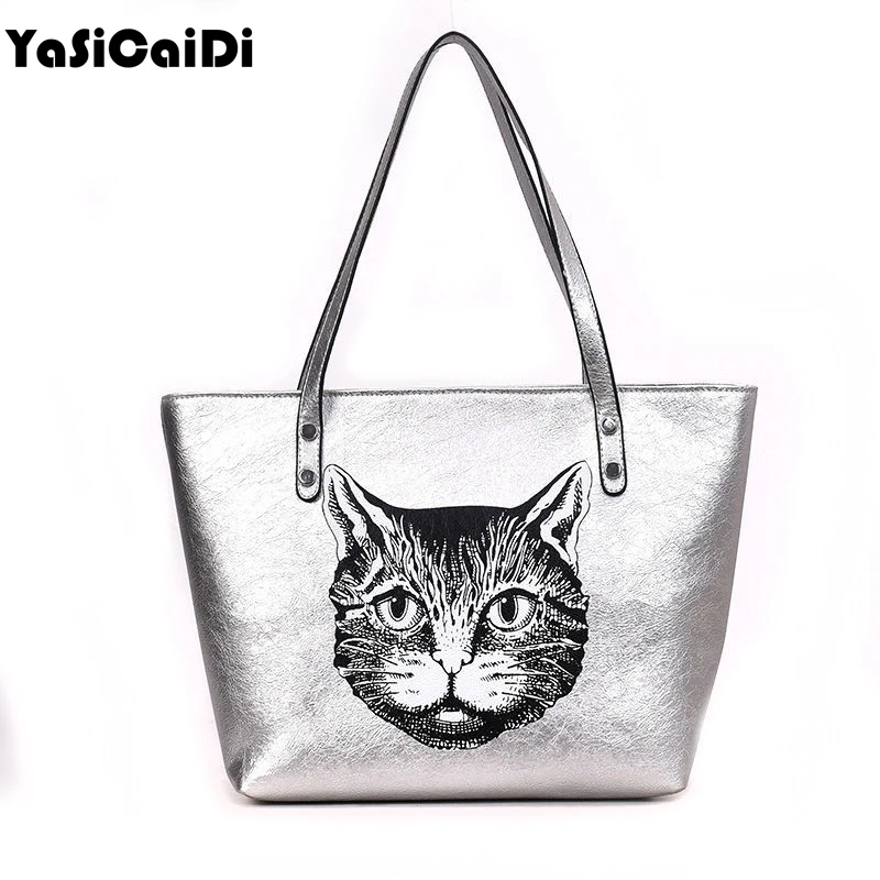Drop Shipping Fashion Pu Leather Handbags Women Shoulder Bag Casual Tote Bags Female Famous Brands Luxury Cute Cat Shoulder Bag Drop Shipping Fashion Pu Leather Handbags Women Shoulder Bag Casual Tote Bags Female Famous Brands Luxury Cute Cat Shoulder Bag