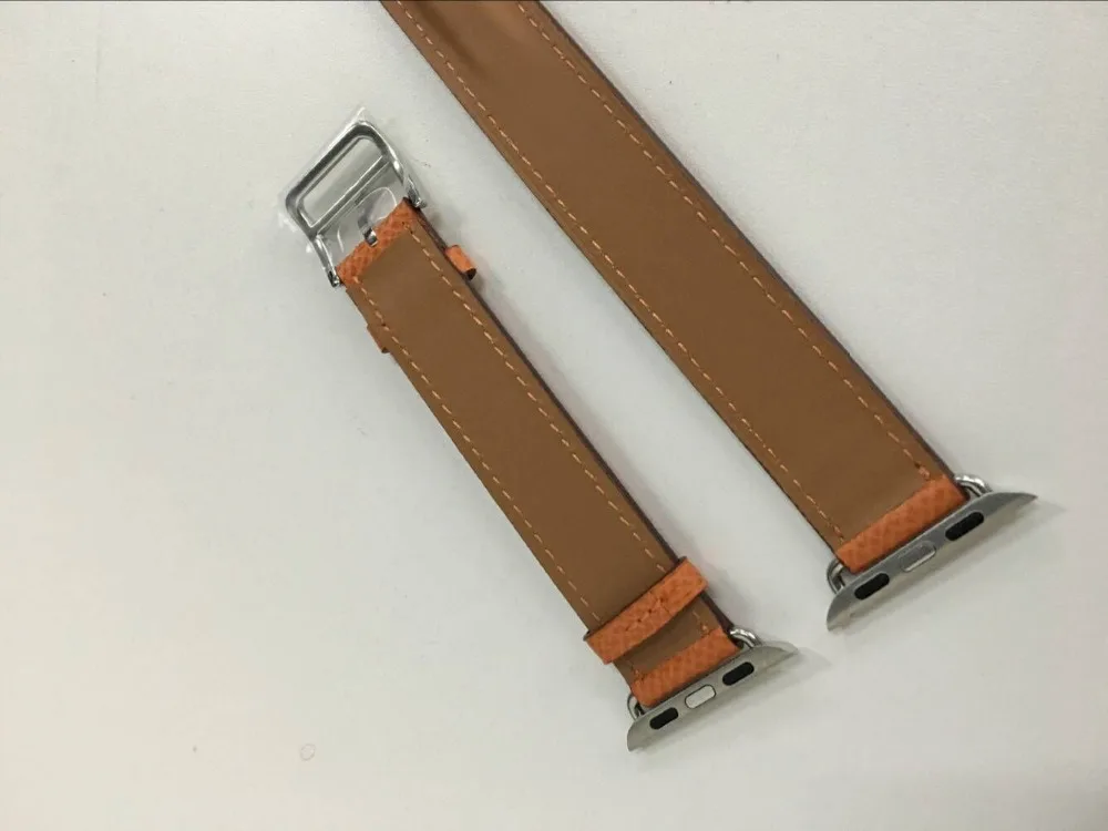 Двухконтурная натуральная кожа для iwatch ремешок для apple watch band series 2 3 1 4 42 мм 38 мм 40 мм 44 мм серия 5