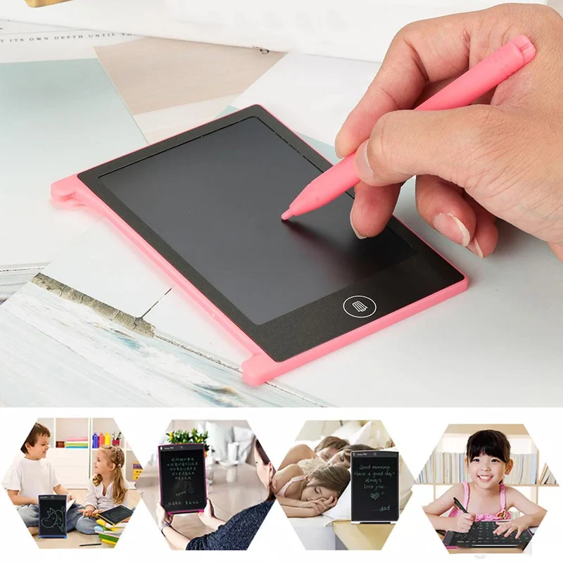 

New 4.4 inch Digital LCD Writing Graffiti Drawing Notepad eWriter Environmentally Friendly GiftsLearning Electronic Pad