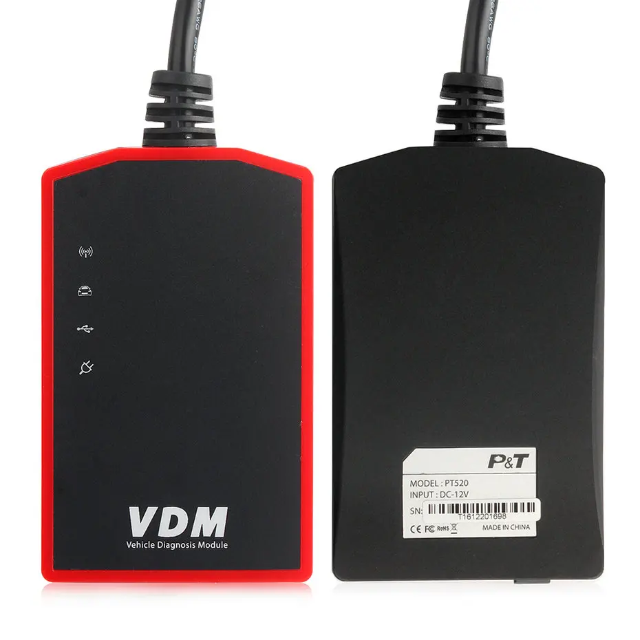 UCANDAS VDM V4.8 Wifi OBD2 Автомобильный сканер все системы многоязычный ODB2 для Windows Android планшет OBD Автомобильный диагностический инструмент - Цвет: VDM ONLY