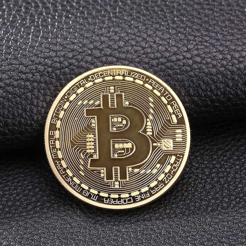 3 pcs a lot Bitcoin toy Plated Bit coin toy  magic bit coin toy (6)