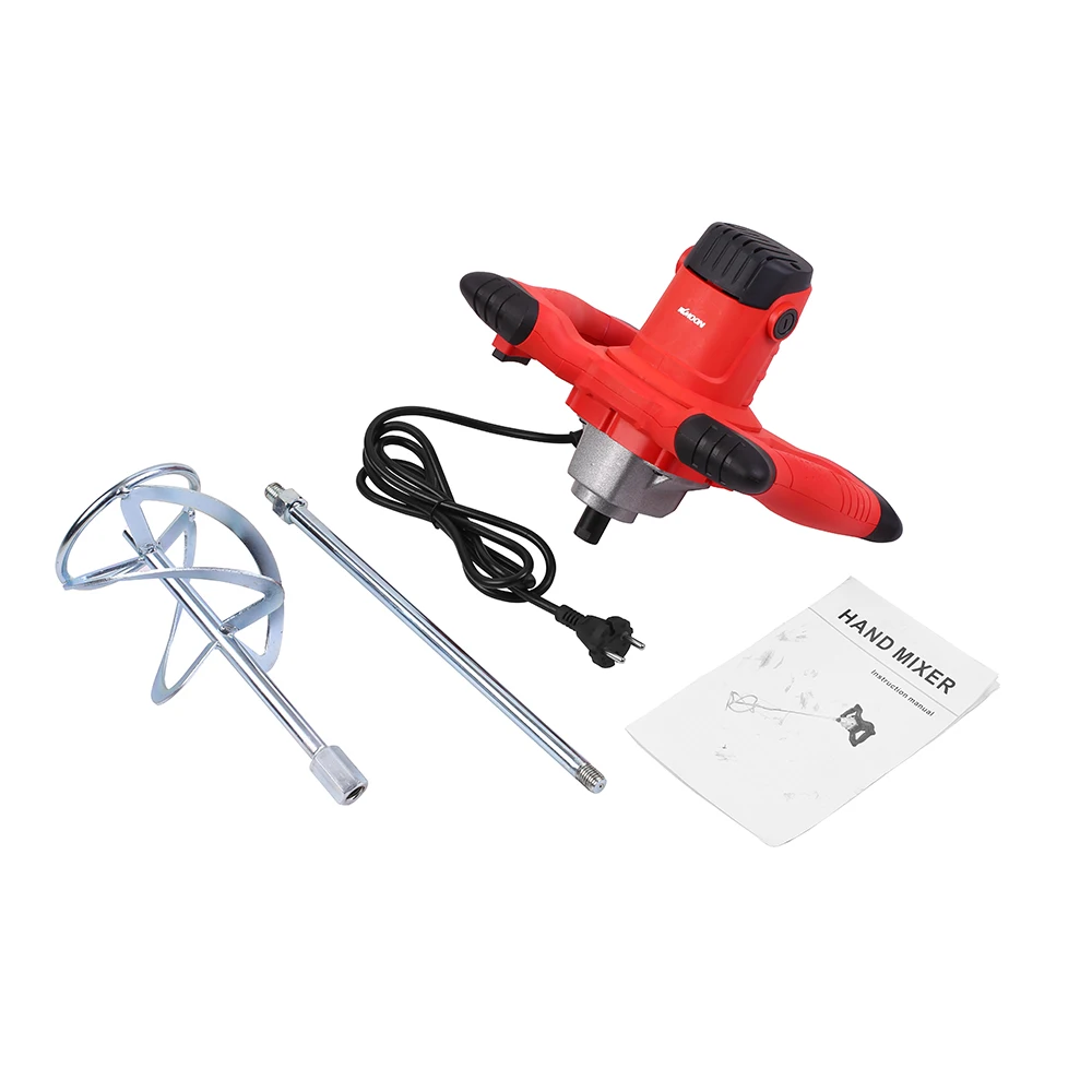 

KKmoon 220V 2100W Handheld Electric Cement Mixer Stirrer 50/60Hz 6-Speed Hand Held Concrete Mixer